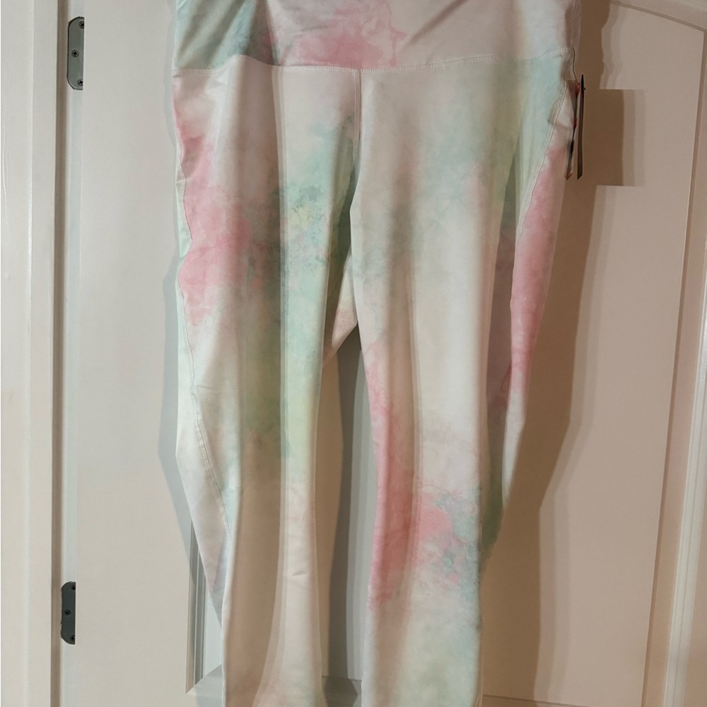 NWT ZELOS Pastel Tie-Dye Leggings